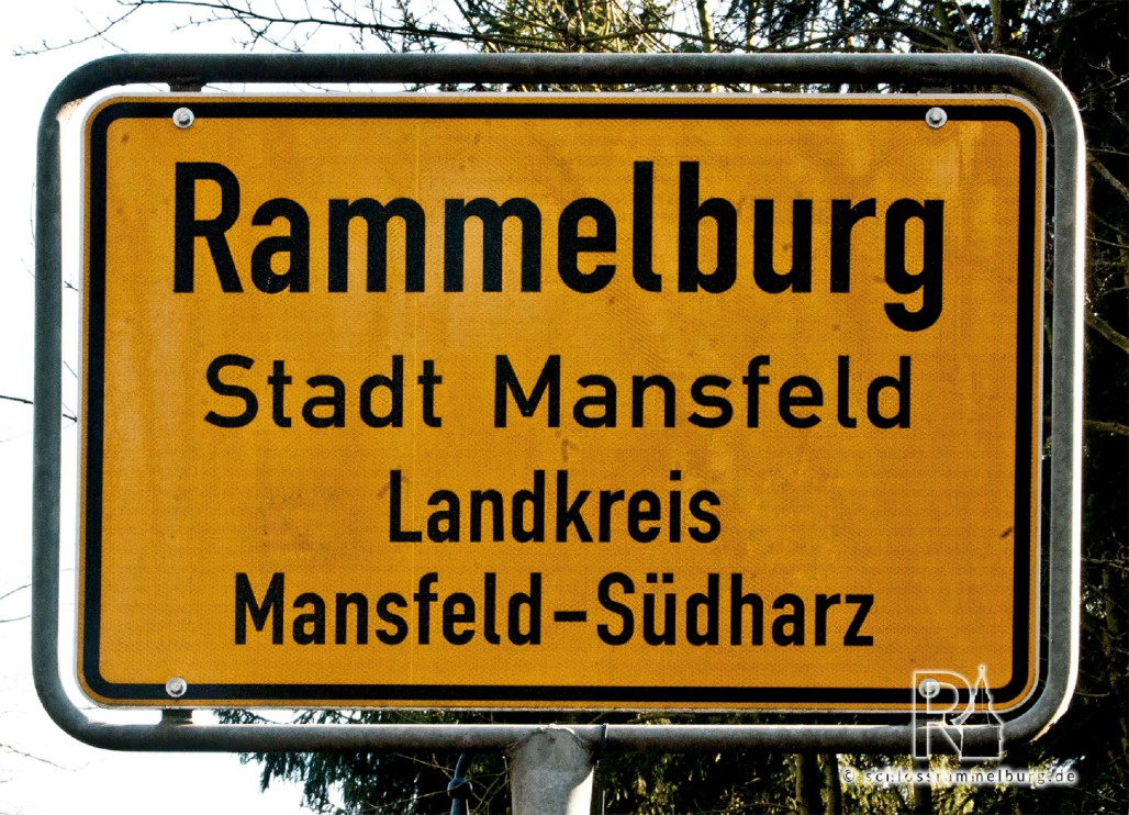 Das Ortseingangsschild von Rammelburg